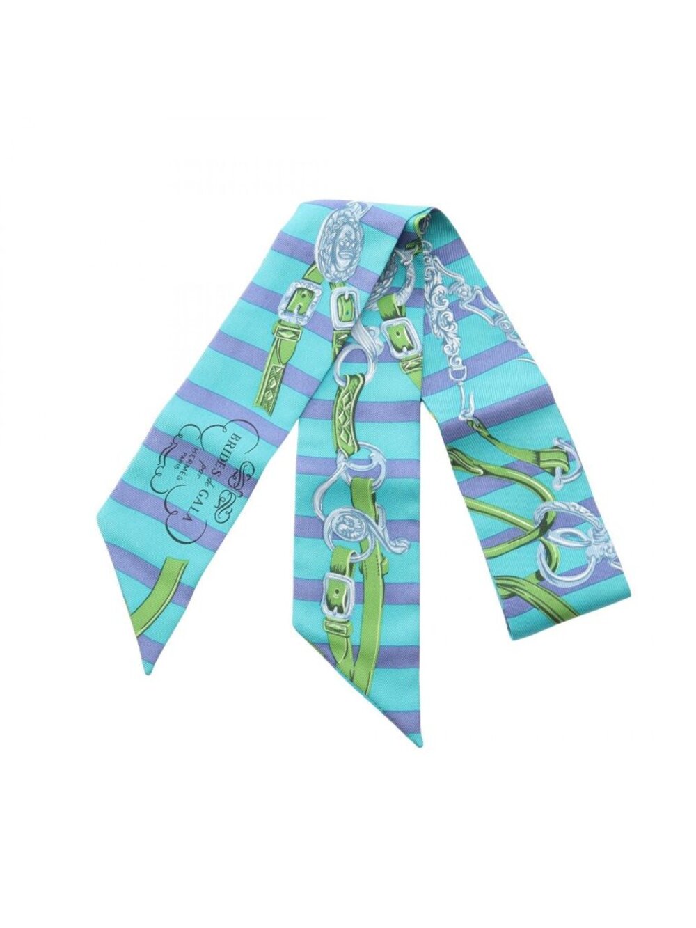 Hermes Scarf Twilly Brides de Gala Silk